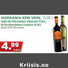 Allahindlus - HISPAANIA KPN VEIN, 0,75 l
Alba de Murviedro Valencia 11,5%,
M De Murviedro Crianza 13,5%