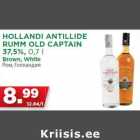 HOLLANDI ANTILLIDE
RUMM OLD CAPTAIN
37,5%, 0,7 l
Brown, White