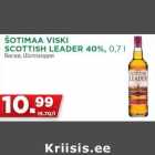 Allahindlus - ŠOTIMAA VISKI
SCOTTISH LEADER 40%, 0,7 l