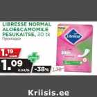 Allahindlus - LIBRESSE NORMAL
ALOE&CAMOMILE
PESUKAITSE, 30 tk