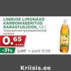 Allahindlus - LINNUSE LIMONAAD
KARBONISEERITUD
KARASTUSJOOK, 1,5 l