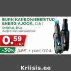 Allahindlus - BURN KARBONISEERITUD
ENERGIAJOOK, 0,5 l
Original, Blue