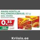 Allahindlus - MAGGI KOSTILJA
PULJONGIKUUBIKUD, 60 g
kana, veiseliha