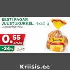 Allahindlus - EESTI PAGAR
JUUSTUKUKKEL, 4x50 g