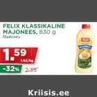 FELIX KLASSIKALINE
MAJONEES, 830 g