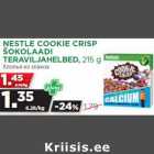 NESTLE COOKIE CRISP
ŠOKOLAADI
TERAVILJAHELBED, 215 g