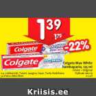 Allahindlus - Colgate Max White
hambapasta, 125 ml
•Shine • Original