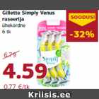 Allahindlus - Gillette Simply Venus
raseerija