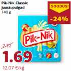 Allahindlus - Pik-Nik Classic
juustupulgad
140 g