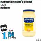 Majonees Hellmann`s Original
420ml 