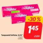 Tampoonid Softstar, 16 tk*