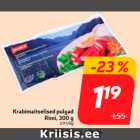 Allahindlus - Krabimaitselised pulgad
Rimi, 300 g