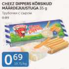 CHEEZ DIPPERS KÕRSIKUD MÄÄRDEJUUSTUGA 35 G