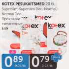 KOTEX PESUKAITSMED 20 tk