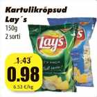 Allahindlus - Kartulikrõpsud
Lay´s
150g
2 sorti