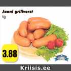 Allahindlus - Jaani grillvorst
kg