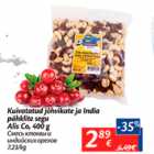 Allahindlus - Kuivatatud jõhvikate ja India pähklite segu Alis Co, 400 g