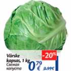 Allahindlus - Värske kapsas, 1 kg