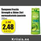 Šampoon Fruxtis Strength & Shine 2in1 normaalsetele juustele 250 ml