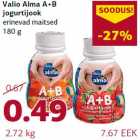 Allahindlus - Valio Alma A+B jogurtijook erinevad maitsed 180 g