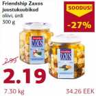 Allahindlus - Friendship Zaxos juustukuubikud oliivi, ürdi 300 g