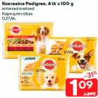 Koeraeine Pedigree, 4 tk x 100 g

