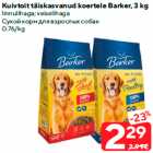 Kuivtoit täiskasvanud koertele Barker, 3 kg

