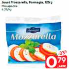 Juust Mozzarella, Formagia, 125 g
