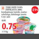 TERE DIPP-TOPS DIPIKASTE 200G kreekapärane tzatziki, maitserohelisega, küüslaugu-juustu