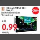 Allahindlus - DILMAH MUST TEE 20x1,5G mustsõstramaitseline 