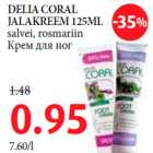 Allahindlus - DELIA CORAL JALAKREEM 125ML salvei, rosmariin