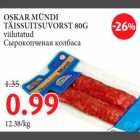 Allahindlus - OSKAR MÜNDI TÄISSUITSUVORST 80G viilutatud 