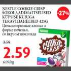 Allahindlus - NESTLE COOKIE CRISP ŠOKOLAADIMAITSELISED KÜPSISE KUJUGA TERAVILJAHELBED 425G 