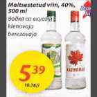 Allahindlus - Maitsestatud viin, 40%, 500 ml klenovaja,berezovaja