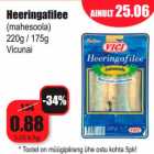 Allahindlus - Heeringafilee
(mahesoola)
220g / 175g
Vicuna
