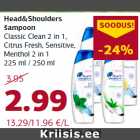 Allahindlus - Head&Shoulders
šampoon