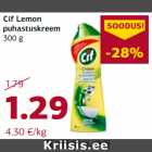 Allahindlus - Cif Lemon
puhastuskreem
300 g