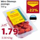 Allahindlus - Wõro Õllemops
juustuga
500 g