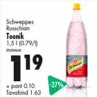 Allahindlus - Schweppes
Russchian
Toonik