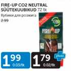 FIRE-UP CO2 NEUTRAL SÜÜTEKUUBIKUD 72 TK