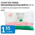 COOP VIVI VERDE MEIGIEEMALDUSSALVRÄTID 20 TK