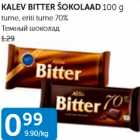 KALEV BITTER ŠOKOLAAD 100 G