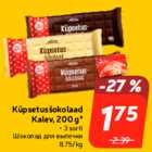 Küpsetusšokolaad
Kalev, 200 g*