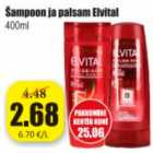 Šampoon ja palsam Elvital 400 ml