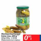 Allahindlus - Marineeritud kurgid Extra Line, 680 g