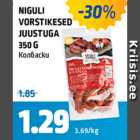 Allahindlus - NIGULI VORSTIKESED JUUSTUGA 350 G