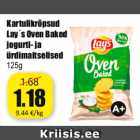 Kartulikrõpsud
Lay´s Oven Baked
jogurti- ja
ürdimaitselised
125g