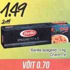 Allahindlus - Barilla spagetid,1 kg