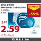 Allahindlus - Zewa Deluxe
Pure White tualettpaber