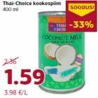 Allahindlus - Thai-Choice kookospiim
400 ml